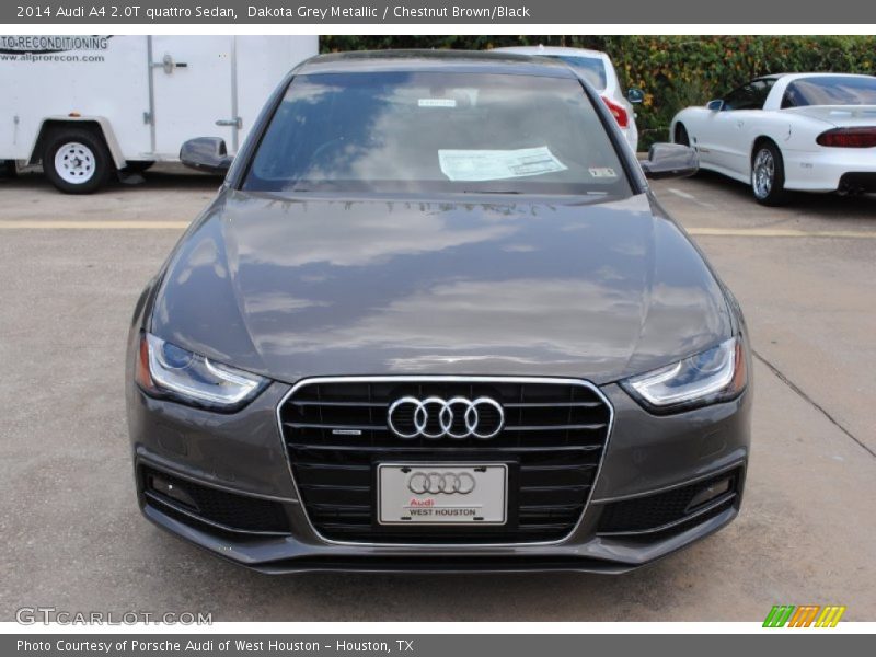 Dakota Grey Metallic / Chestnut Brown/Black 2014 Audi A4 2.0T quattro Sedan