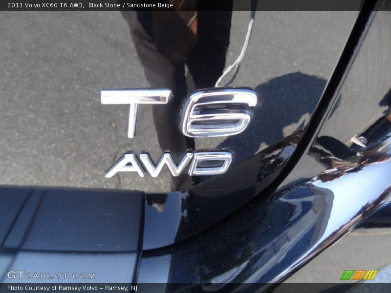 Black Stone / Sandstone Beige 2011 Volvo XC60 T6 AWD