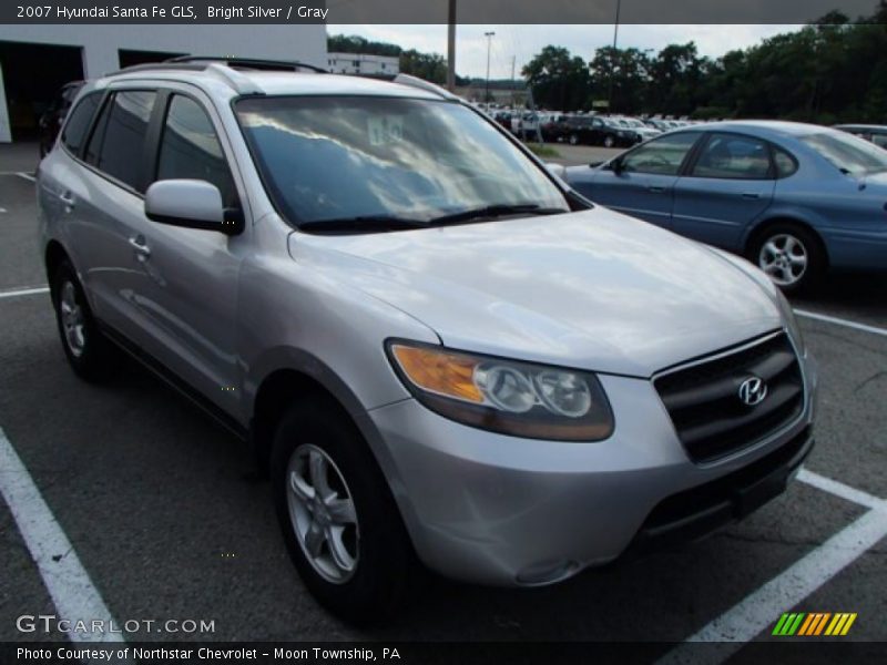 Bright Silver / Gray 2007 Hyundai Santa Fe GLS