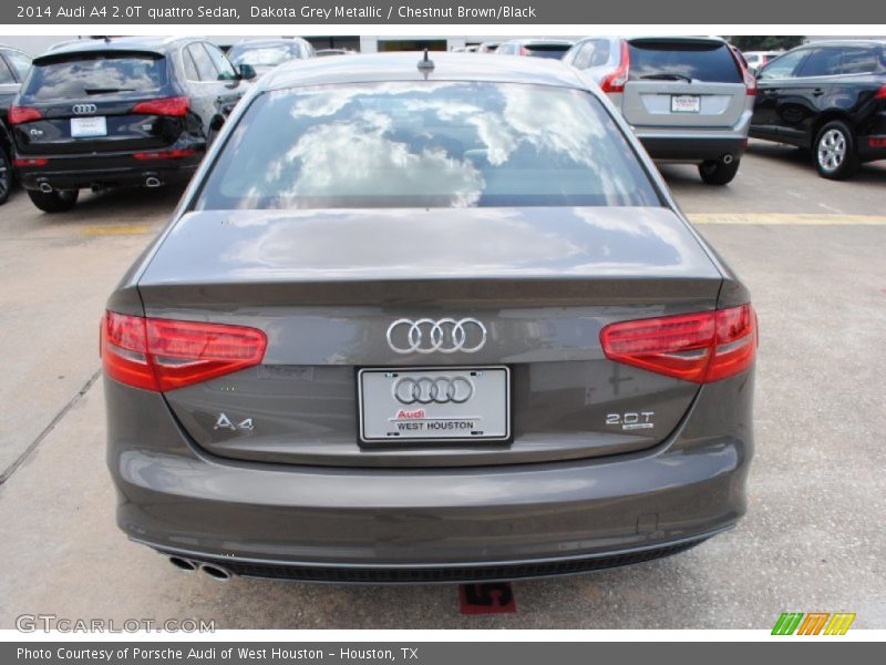 Dakota Grey Metallic / Chestnut Brown/Black 2014 Audi A4 2.0T quattro Sedan