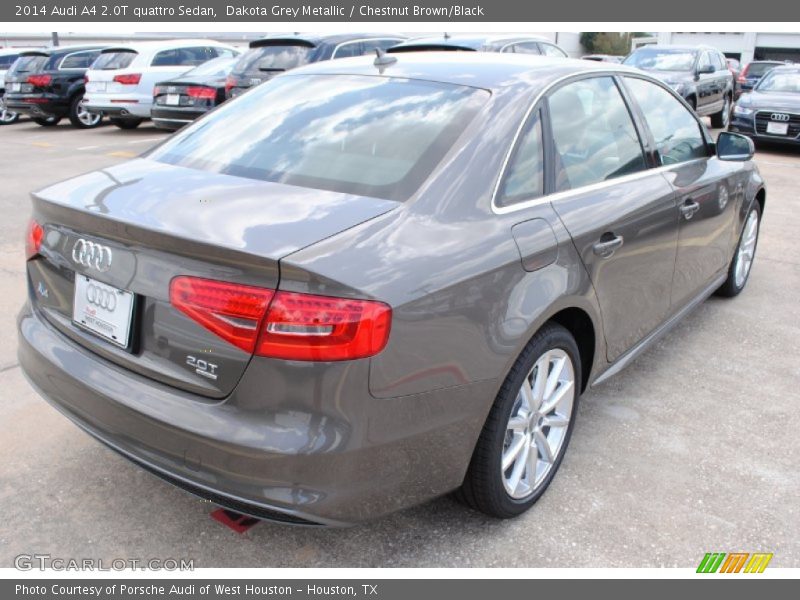Dakota Grey Metallic / Chestnut Brown/Black 2014 Audi A4 2.0T quattro Sedan