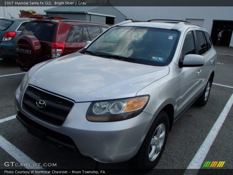 Bright Silver / Gray 2007 Hyundai Santa Fe GLS