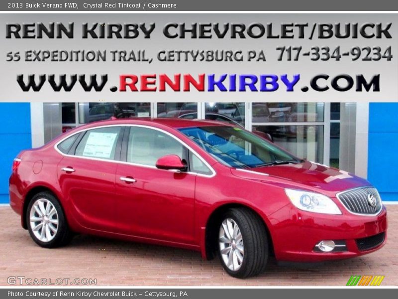 Crystal Red Tintcoat / Cashmere 2013 Buick Verano FWD
