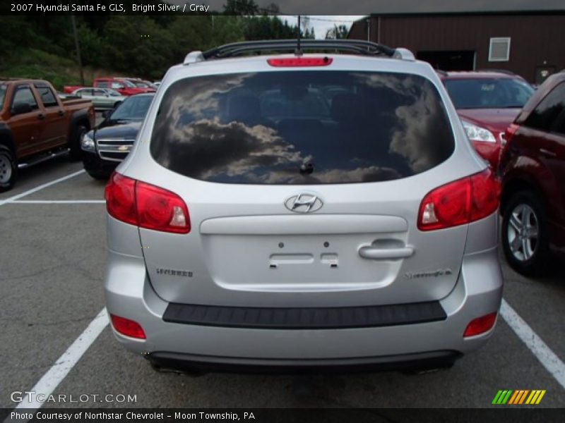 Bright Silver / Gray 2007 Hyundai Santa Fe GLS