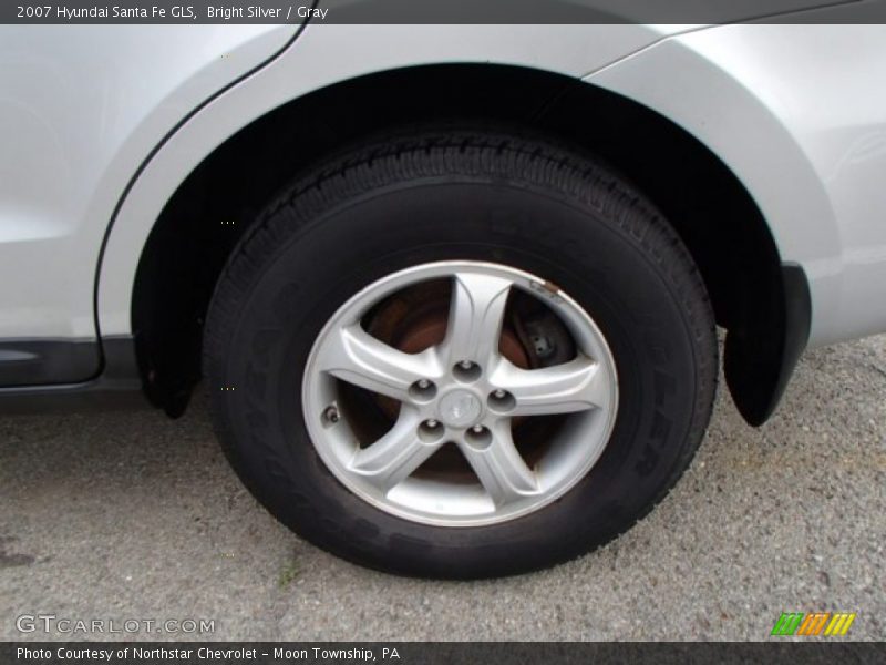 Bright Silver / Gray 2007 Hyundai Santa Fe GLS