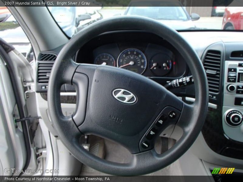 Bright Silver / Gray 2007 Hyundai Santa Fe GLS
