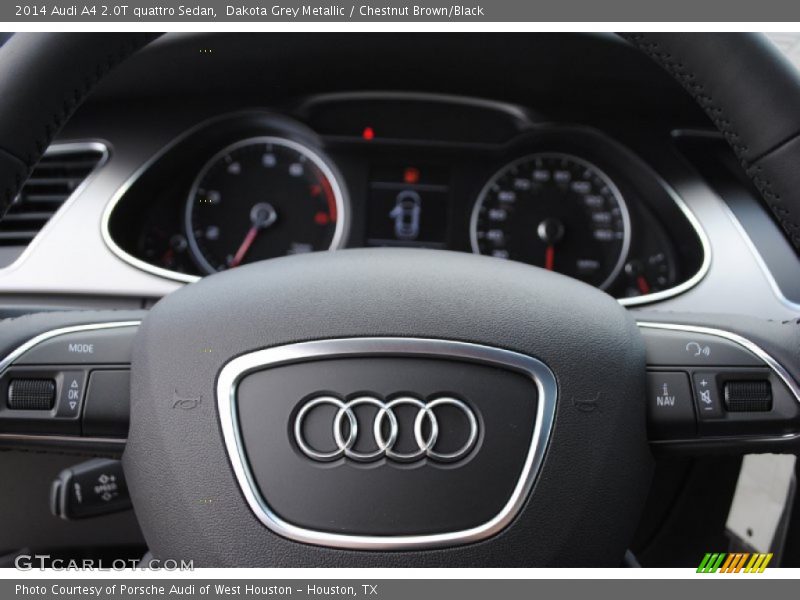 Dakota Grey Metallic / Chestnut Brown/Black 2014 Audi A4 2.0T quattro Sedan