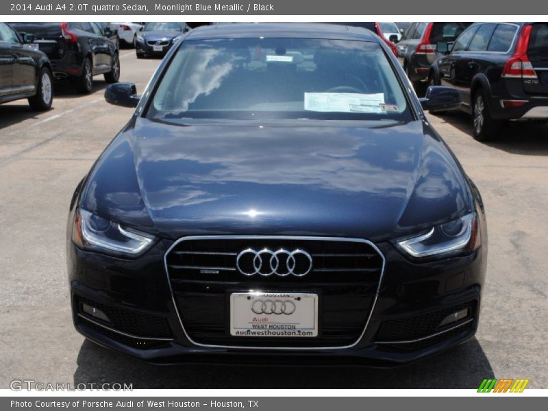 Moonlight Blue Metallic / Black 2014 Audi A4 2.0T quattro Sedan