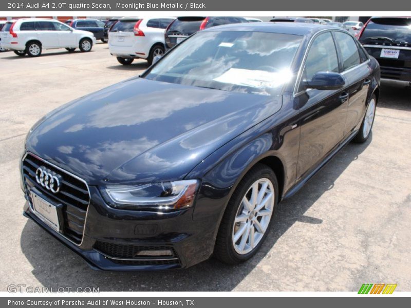 Moonlight Blue Metallic / Black 2014 Audi A4 2.0T quattro Sedan