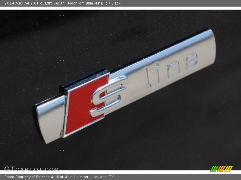 Moonlight Blue Metallic / Black 2014 Audi A4 2.0T quattro Sedan