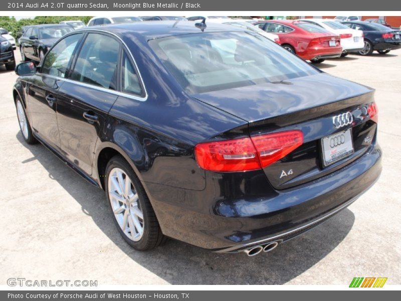 Moonlight Blue Metallic / Black 2014 Audi A4 2.0T quattro Sedan