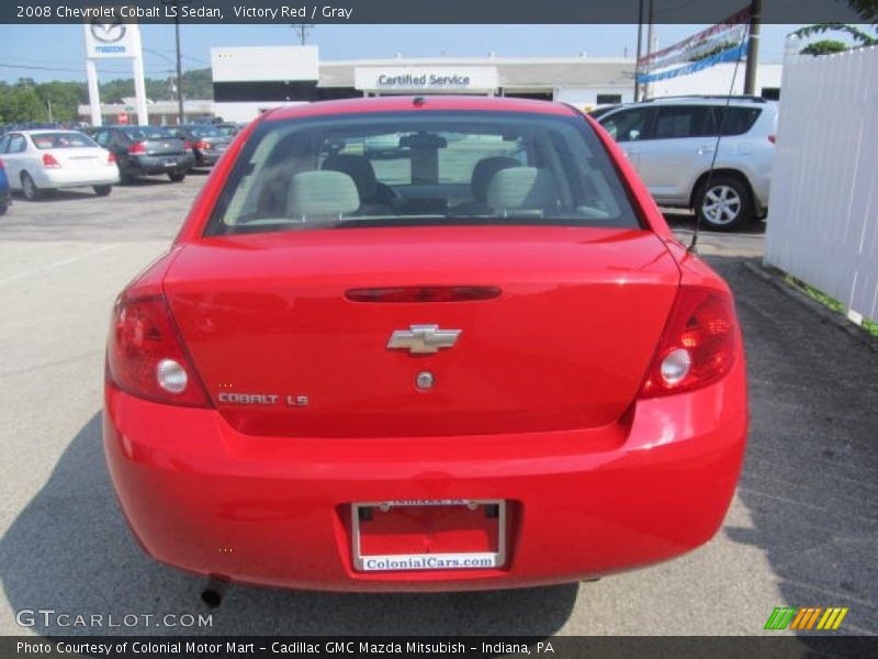 Victory Red / Gray 2008 Chevrolet Cobalt LS Sedan