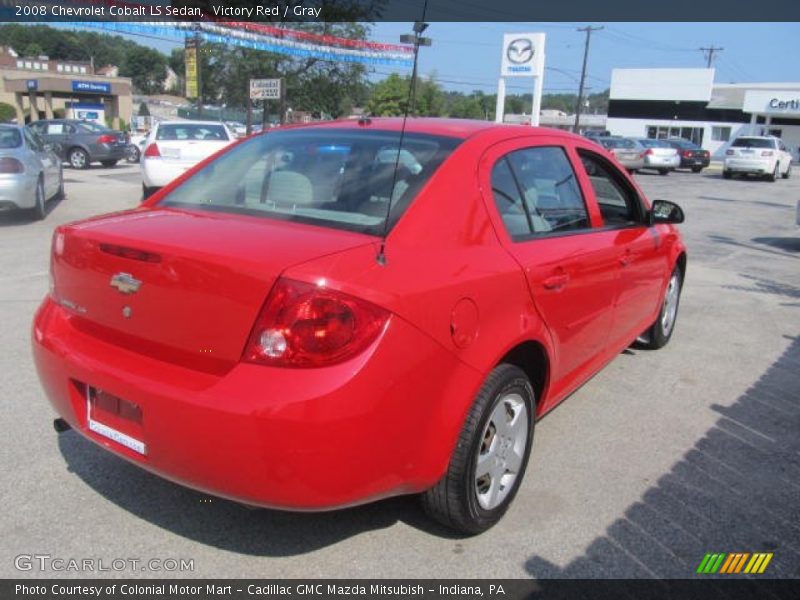 Victory Red / Gray 2008 Chevrolet Cobalt LS Sedan