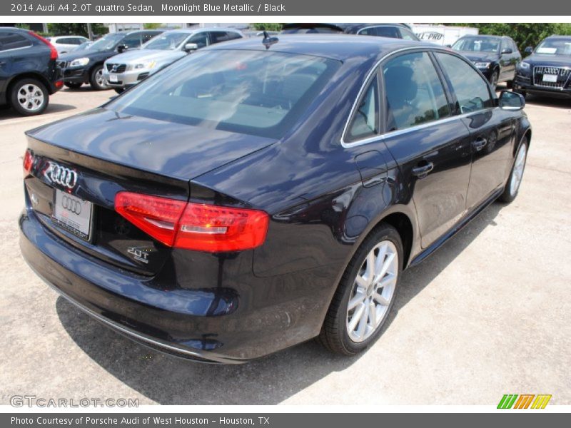 Moonlight Blue Metallic / Black 2014 Audi A4 2.0T quattro Sedan