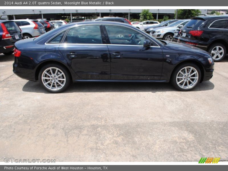 Moonlight Blue Metallic / Black 2014 Audi A4 2.0T quattro Sedan