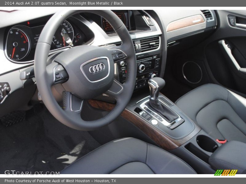Moonlight Blue Metallic / Black 2014 Audi A4 2.0T quattro Sedan