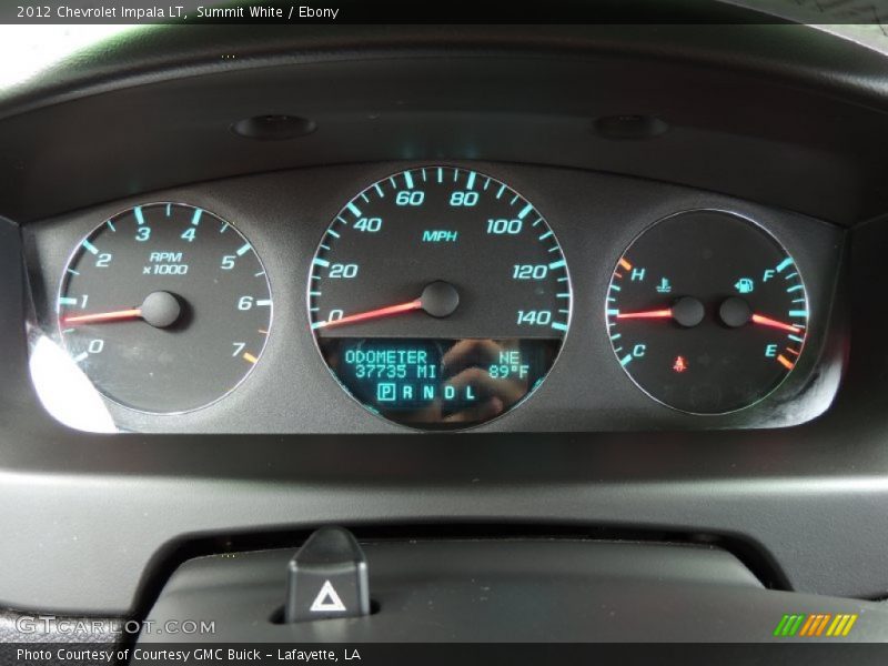 Summit White / Ebony 2012 Chevrolet Impala LT
