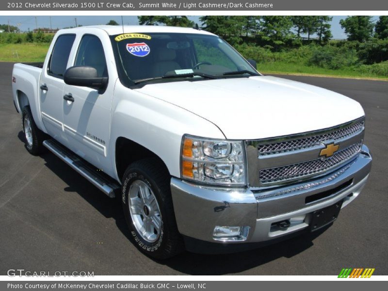 Summit White / Light Cashmere/Dark Cashmere 2012 Chevrolet Silverado 1500 LT Crew Cab