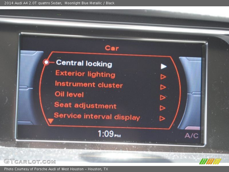 Moonlight Blue Metallic / Black 2014 Audi A4 2.0T quattro Sedan