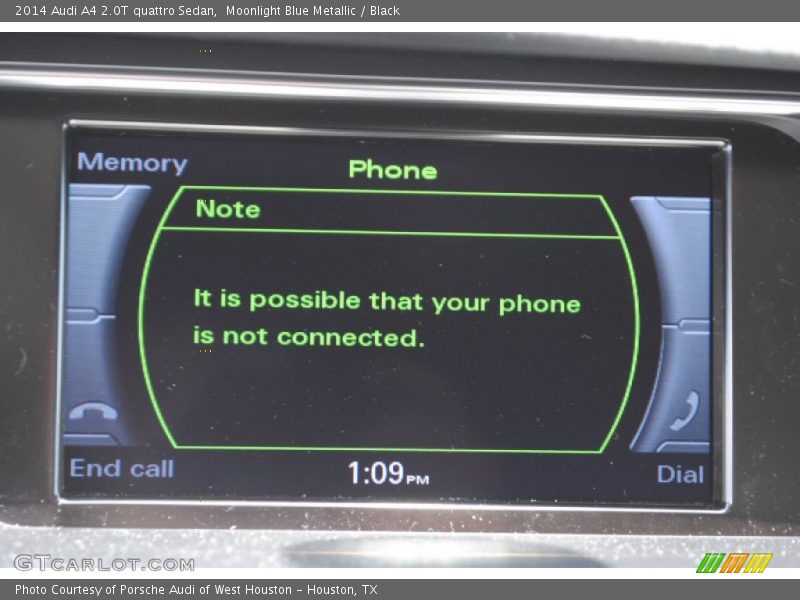 Moonlight Blue Metallic / Black 2014 Audi A4 2.0T quattro Sedan