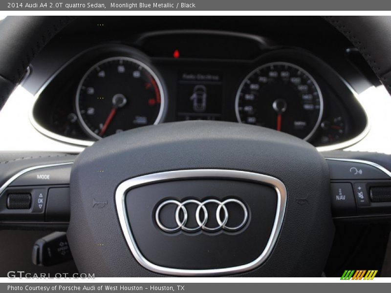 Moonlight Blue Metallic / Black 2014 Audi A4 2.0T quattro Sedan