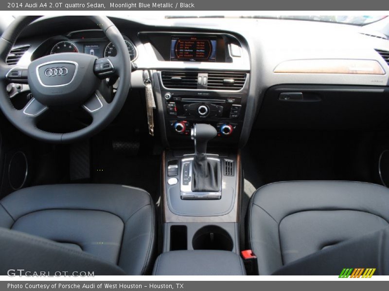 Moonlight Blue Metallic / Black 2014 Audi A4 2.0T quattro Sedan