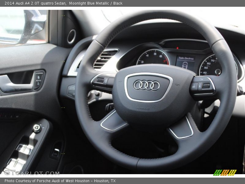 Moonlight Blue Metallic / Black 2014 Audi A4 2.0T quattro Sedan