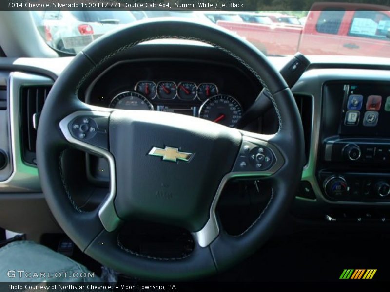 Summit White / Jet Black 2014 Chevrolet Silverado 1500 LTZ Z71 Double Cab 4x4