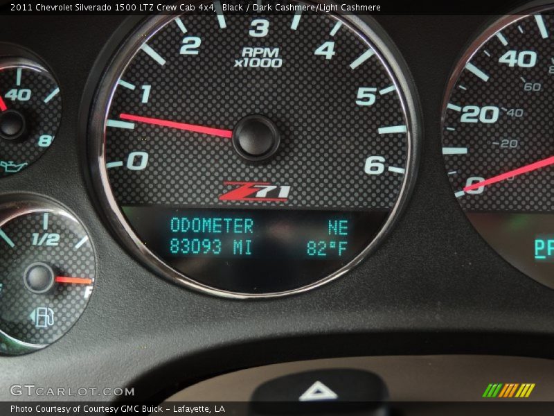Black / Dark Cashmere/Light Cashmere 2011 Chevrolet Silverado 1500 LTZ Crew Cab 4x4