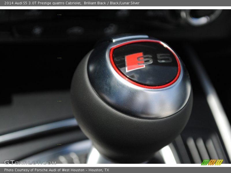 Brilliant Black / Black/Lunar Silver 2014 Audi S5 3.0T Prestige quattro Cabriolet