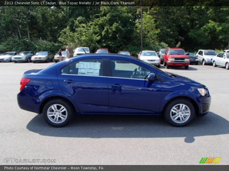 Blue Topaz Metallic / Jet Black/Dark Titanium 2013 Chevrolet Sonic LT Sedan