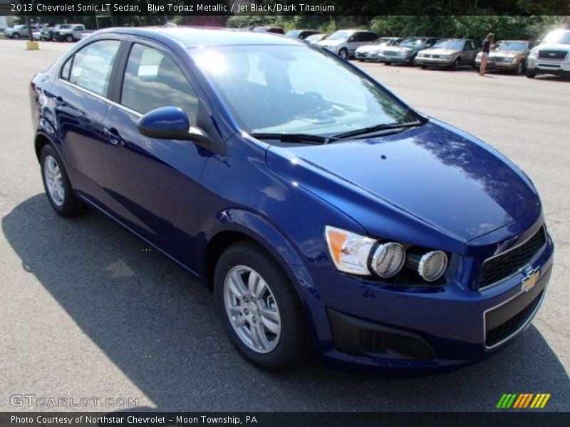 Blue Topaz Metallic / Jet Black/Dark Titanium 2013 Chevrolet Sonic LT Sedan
