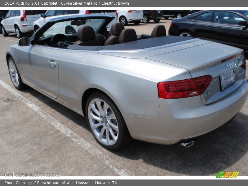 Cuvee Silver Metallic / Chestnut Brown 2014 Audi A5 2.0T Cabriolet