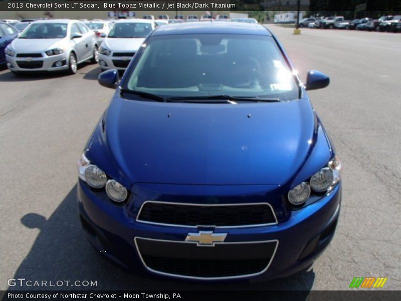 Blue Topaz Metallic / Jet Black/Dark Titanium 2013 Chevrolet Sonic LT Sedan