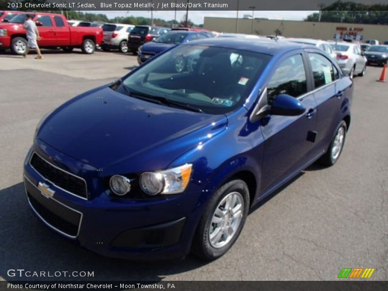 Blue Topaz Metallic / Jet Black/Dark Titanium 2013 Chevrolet Sonic LT Sedan