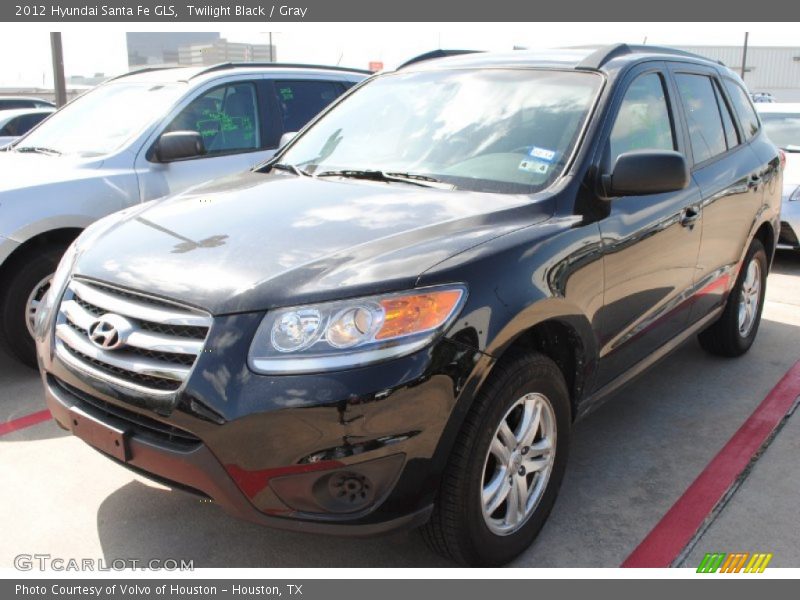 Twilight Black / Gray 2012 Hyundai Santa Fe GLS