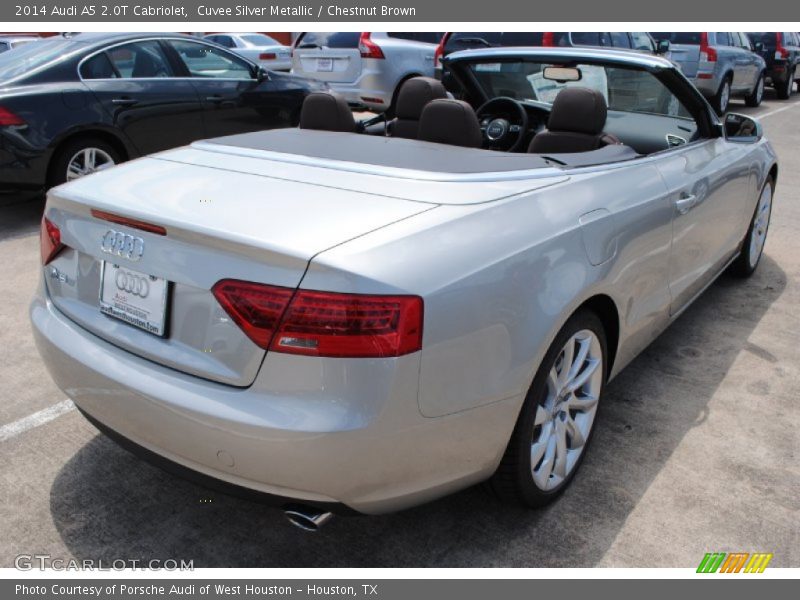 Cuvee Silver Metallic / Chestnut Brown 2014 Audi A5 2.0T Cabriolet