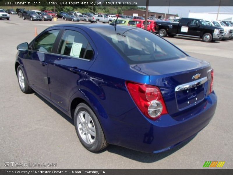 Blue Topaz Metallic / Jet Black/Dark Titanium 2013 Chevrolet Sonic LT Sedan
