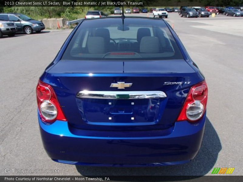 Blue Topaz Metallic / Jet Black/Dark Titanium 2013 Chevrolet Sonic LT Sedan