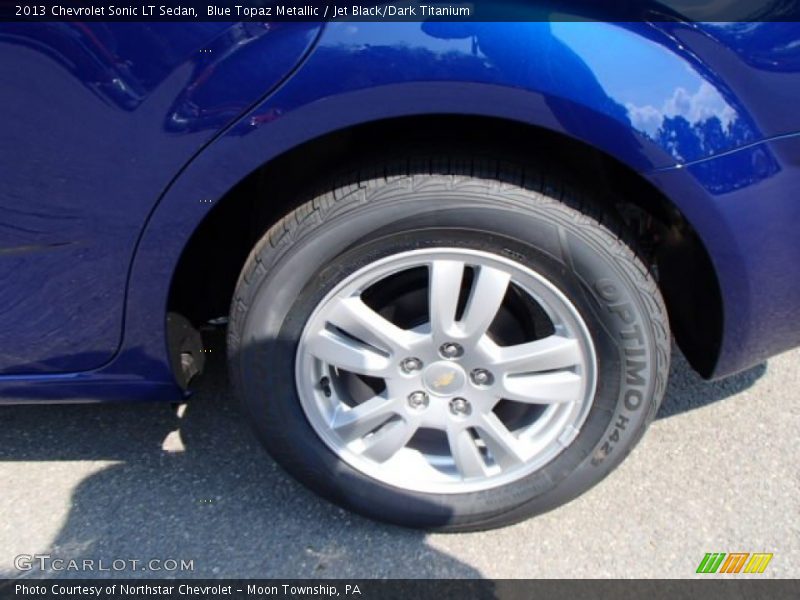Blue Topaz Metallic / Jet Black/Dark Titanium 2013 Chevrolet Sonic LT Sedan
