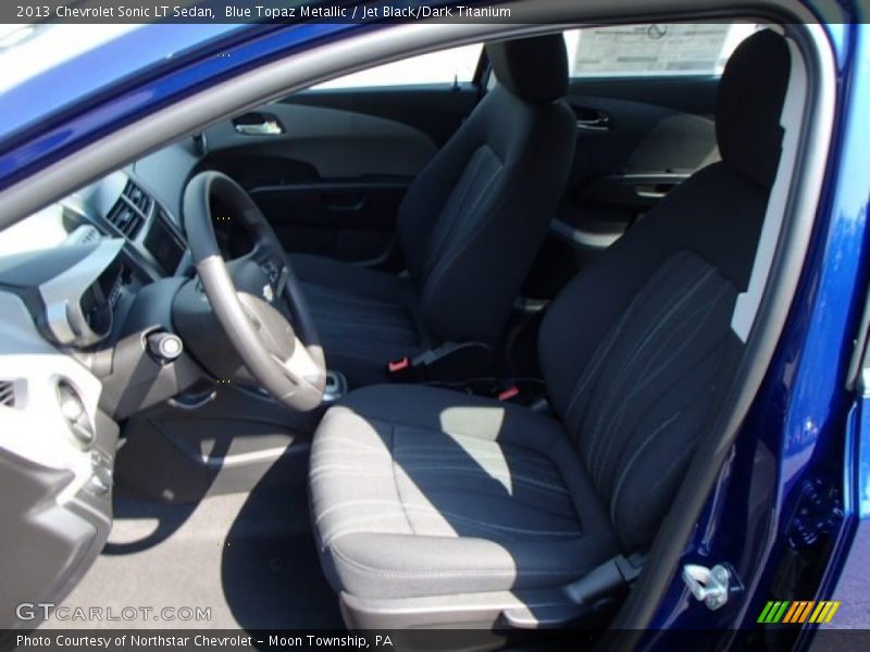 Blue Topaz Metallic / Jet Black/Dark Titanium 2013 Chevrolet Sonic LT Sedan