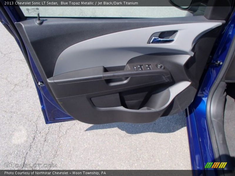 Blue Topaz Metallic / Jet Black/Dark Titanium 2013 Chevrolet Sonic LT Sedan