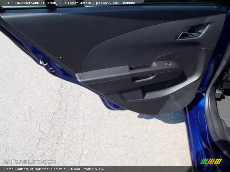Blue Topaz Metallic / Jet Black/Dark Titanium 2013 Chevrolet Sonic LT Sedan