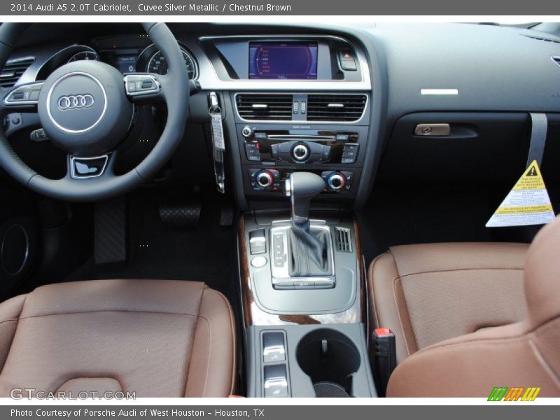Cuvee Silver Metallic / Chestnut Brown 2014 Audi A5 2.0T Cabriolet