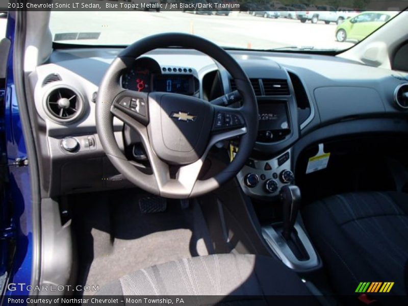 Blue Topaz Metallic / Jet Black/Dark Titanium 2013 Chevrolet Sonic LT Sedan