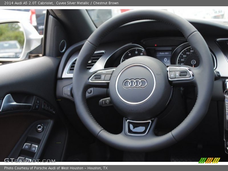 Cuvee Silver Metallic / Chestnut Brown 2014 Audi A5 2.0T Cabriolet