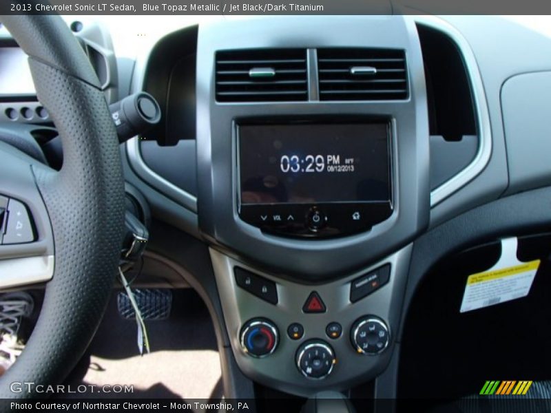 Blue Topaz Metallic / Jet Black/Dark Titanium 2013 Chevrolet Sonic LT Sedan