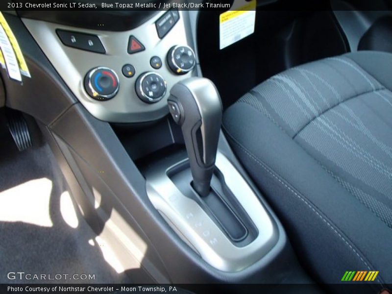 Blue Topaz Metallic / Jet Black/Dark Titanium 2013 Chevrolet Sonic LT Sedan