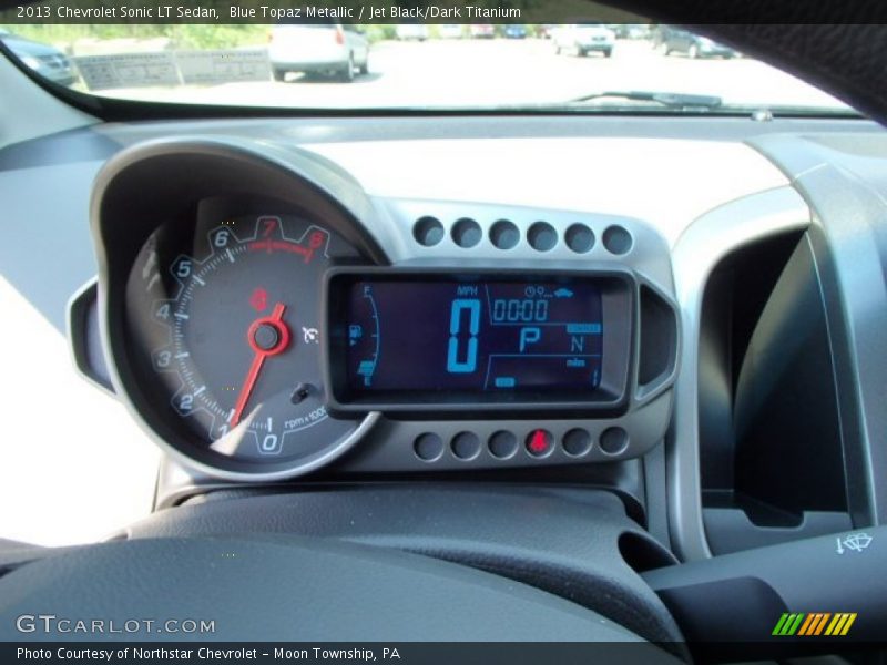 Blue Topaz Metallic / Jet Black/Dark Titanium 2013 Chevrolet Sonic LT Sedan