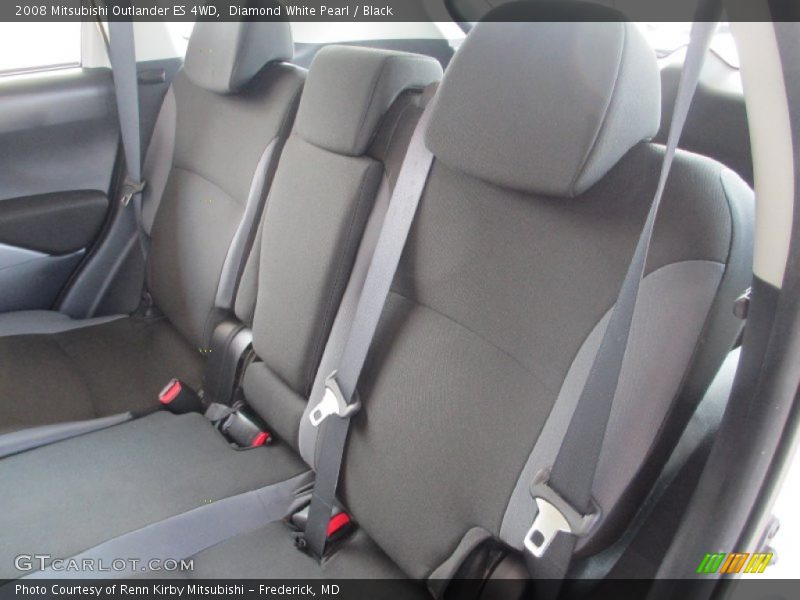 Diamond White Pearl / Black 2008 Mitsubishi Outlander ES 4WD